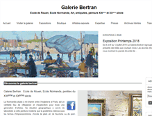 Tablet Screenshot of galeriebertran.com